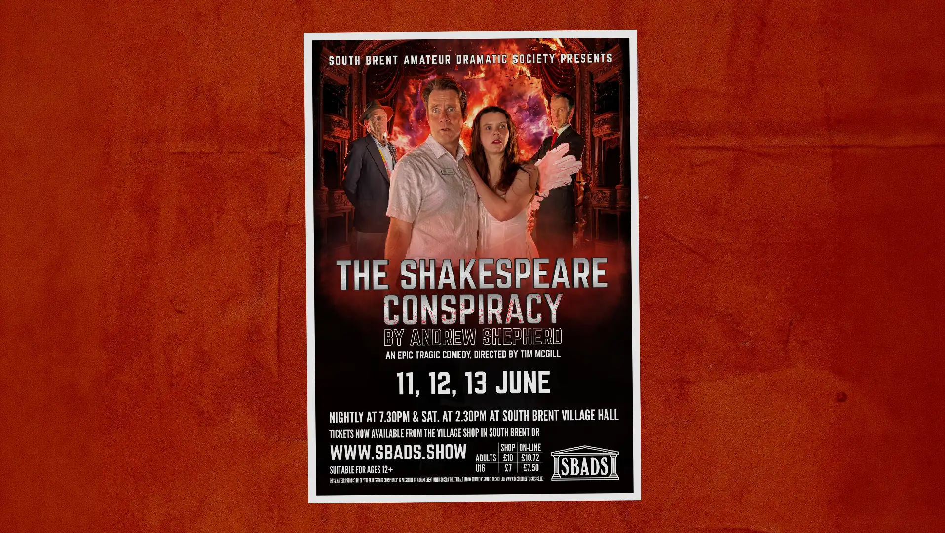 Shakespeare Conspiracy Poster on wall